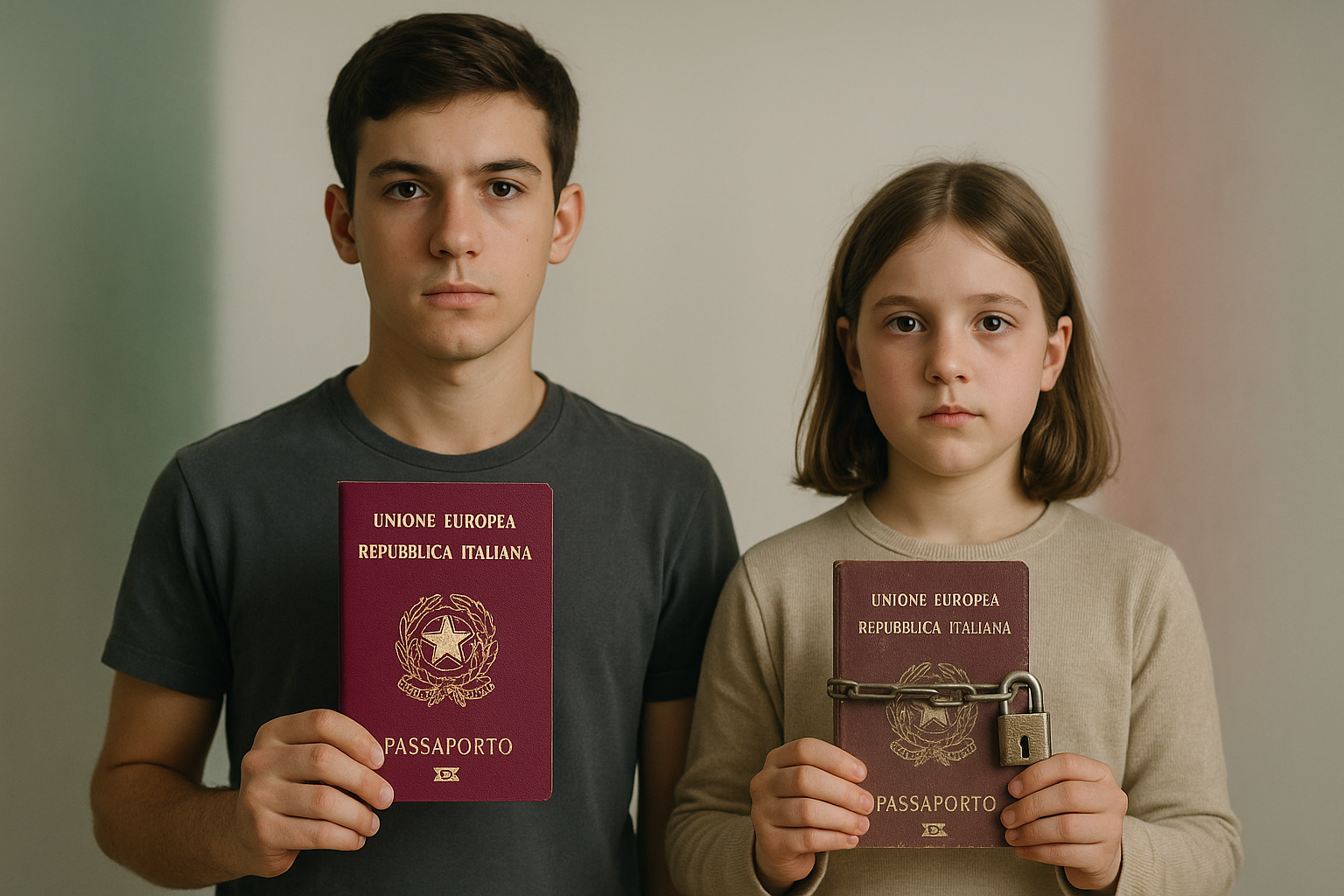 Menor de idade com cidadania italiana afetado pela Lei 74/2025